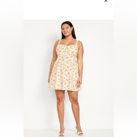 ButterYellow Old Navy Fit & Flare Floral crepe mini dress in Large #1887 - Picture 8 of 9
